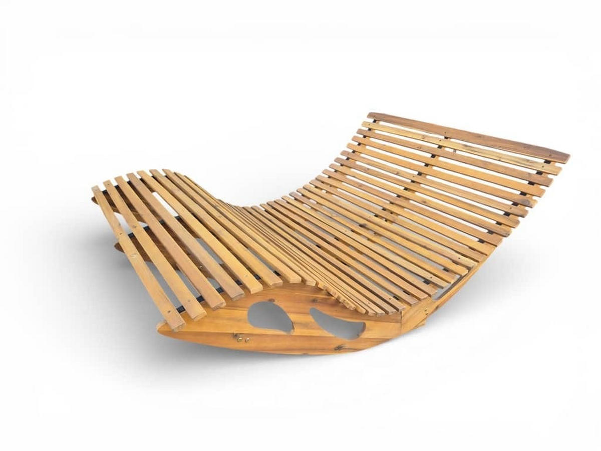 SCHAUKELLIEGE  - Akaziefarben, Basics, Holz (156/120/72cm)