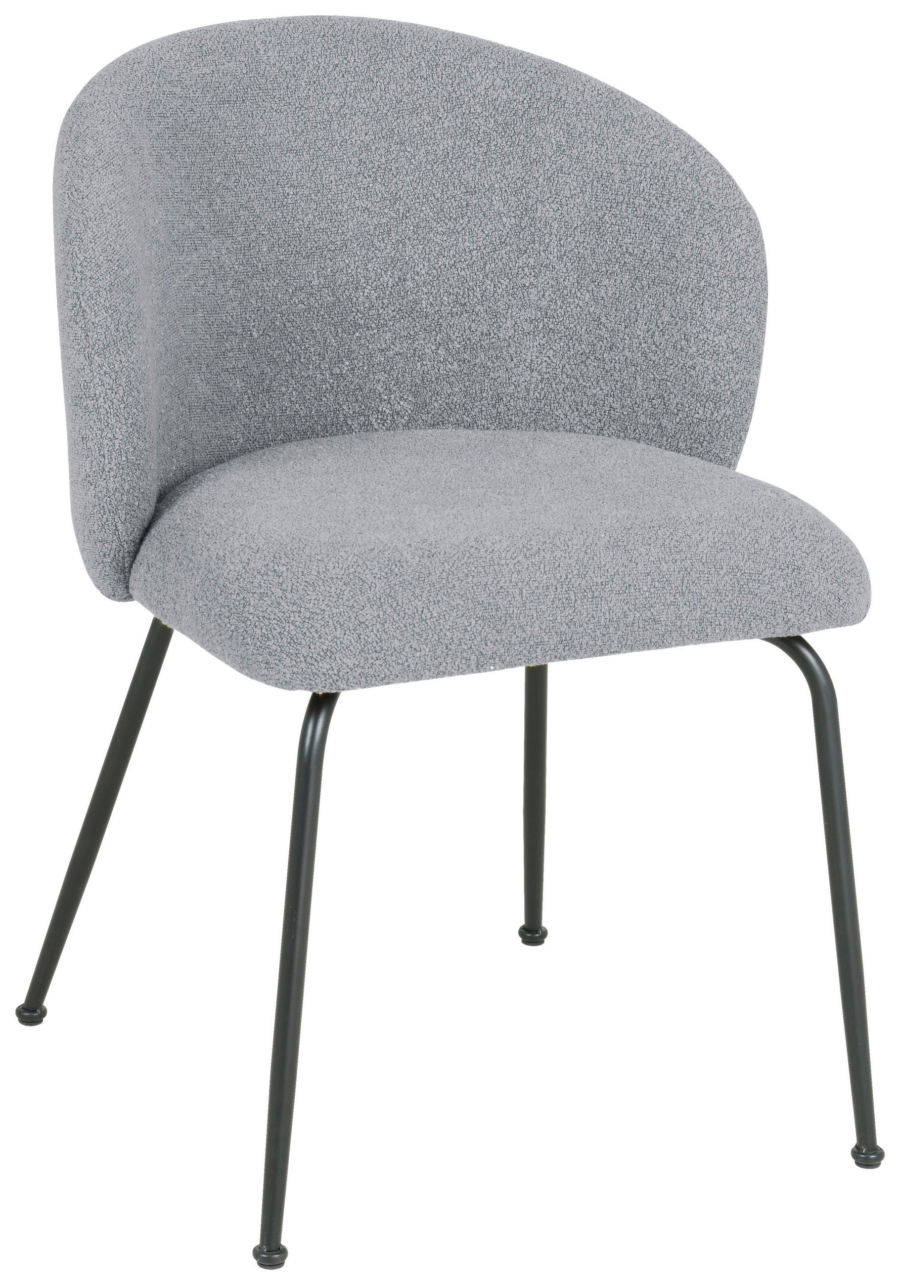 STOLICA - siva/crna, Dizajnerski, metal/tekstil (57/79/59cm) - Xora