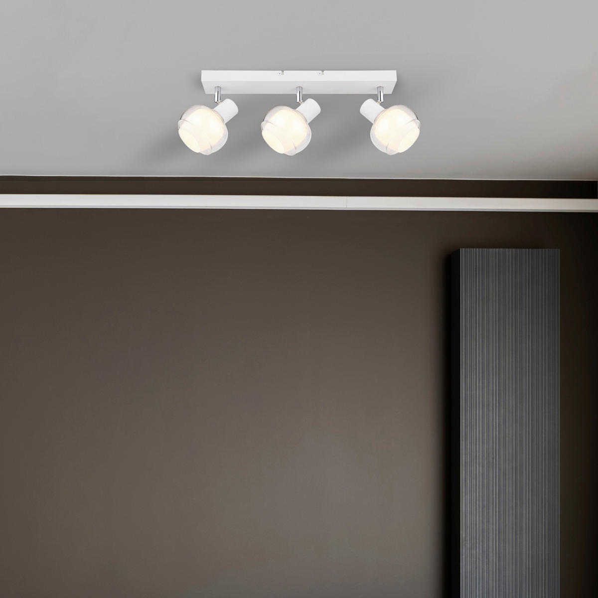 STRAHLER 41/10,5/13,5 cm   - Klar/Chromfarben, Design, Glas/Metall (41/10,5/13,5cm) - Globo