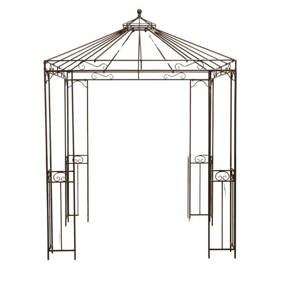 PAVILLON - Dunkelbraun, Basics, Metall (200/200/281cm)
