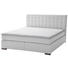 BOXSPRINGBETT 180/200 cm in Weiß - Edelstahlfarben/Weiß, Design, Textil/Metall (180/200cm) - Novel BOXSPRINGBETT 180/200 cm in Weiß - Edelstahlfarben/Weiß, Design, Textil/Metall (180/200cm) - Novel