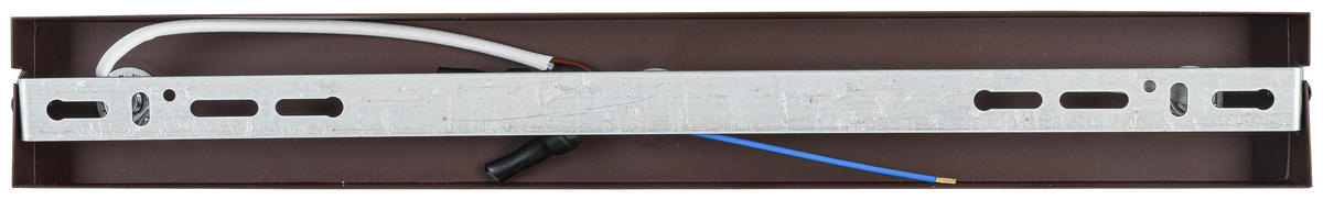 DECKENLEUCHTE 40,50/14,5/10,5 cm   - Chromfarben/Mokka, Trend, Kunststoff/Metall (40,50/14,5/10,5cm) - Novel