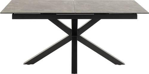 ESSTISCH in Keramik 168/90/76 cm - Dunkelgrau/Schwarz, MODERN, Keramik/Metall (168/90/76cm) - MID.YOU