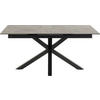 ESSTISCH in Keramik 168/90/76 cm  - Dunkelgrau/Schwarz, Modern, Keramik/Metall (168/90/76cm) - MID.YOU