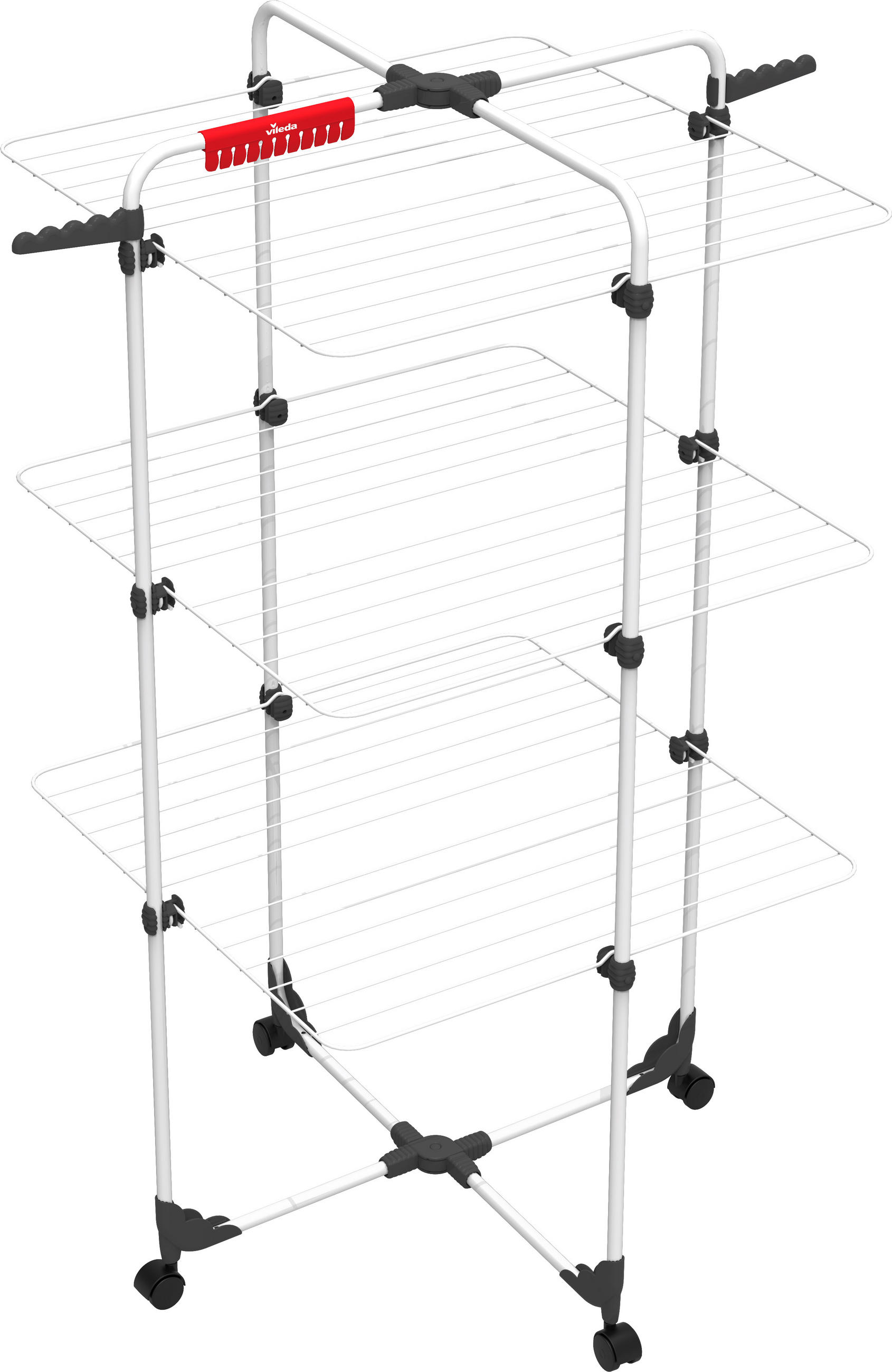 VERTIKÁLNY SUŠIAK NA BIELIZEŇ - biela, Basics, kov (5/127,5/71cm) - Vileda