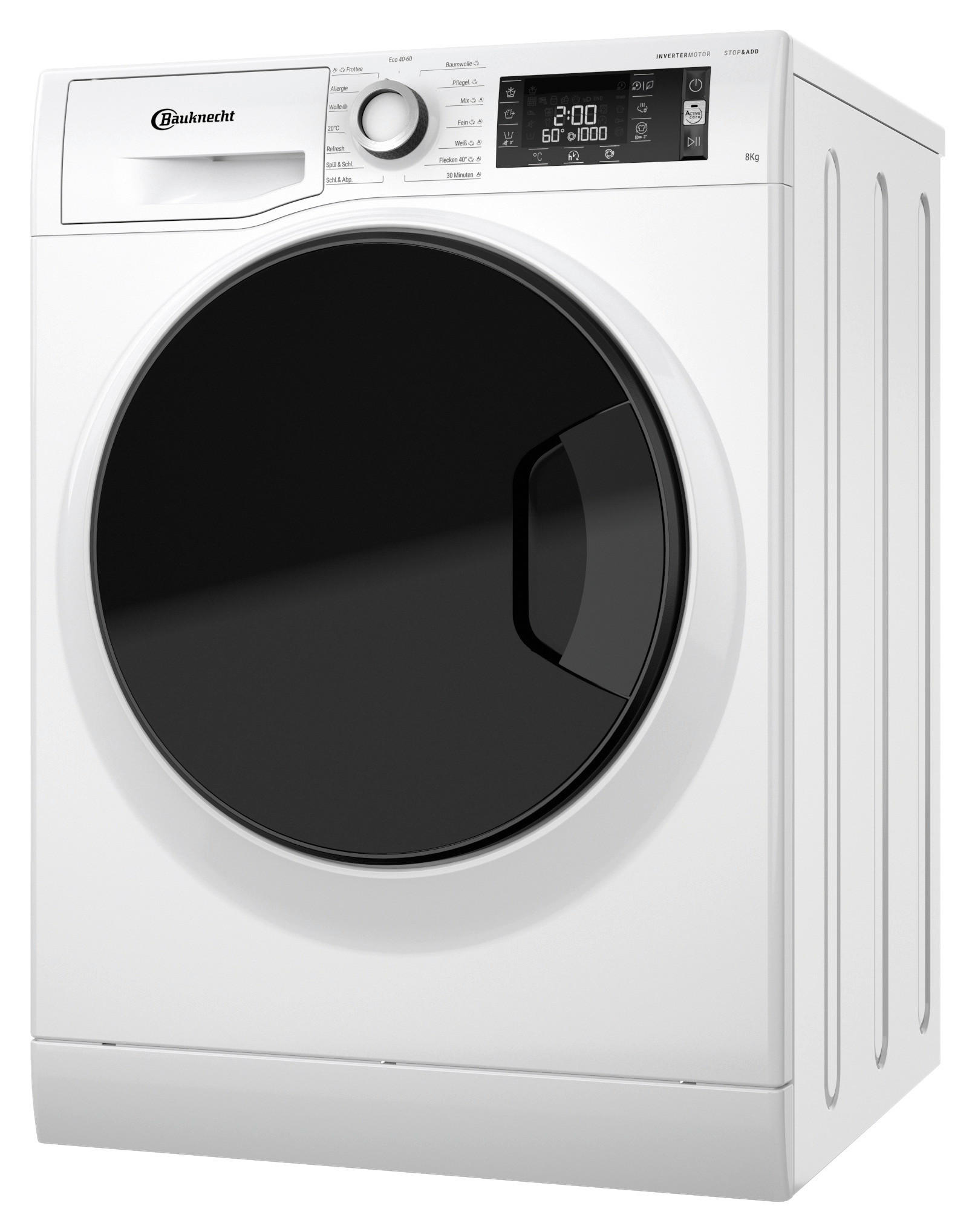 Thumbnail - Bauknecht Waschmaschine, Weiß, 59.5x85x60.5 cm, Auslaufschutz, LED-Anzeigen, Mengenautomatik, verstellbare Standfüße, Sc...