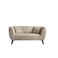 2-SITZER-SOFA Bouclé Beige  - Beige/Schwarz, MODERN, Holz/Textil (172/83/88cm) - MID.YOU
