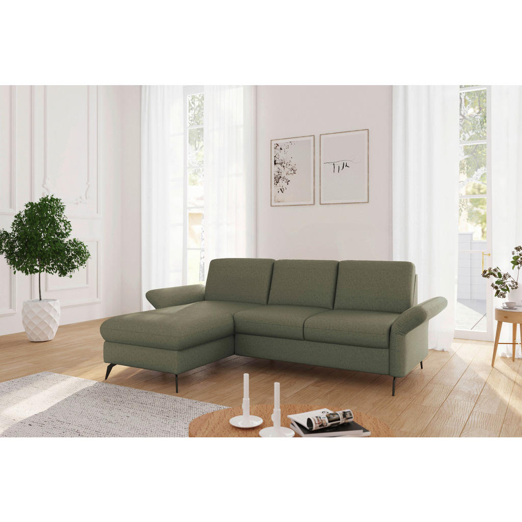 Sit & More ROHOVÁ SEDAČKA, textil, olivovozelená