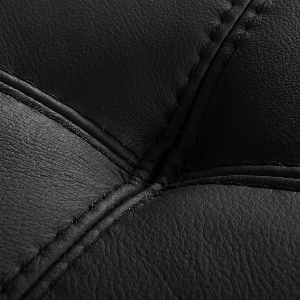 ECKSOFA  in Lederlook Echtleder Schwarz  - Schwarz, Design, Leder/Textil (173/247cm) - Livetastic