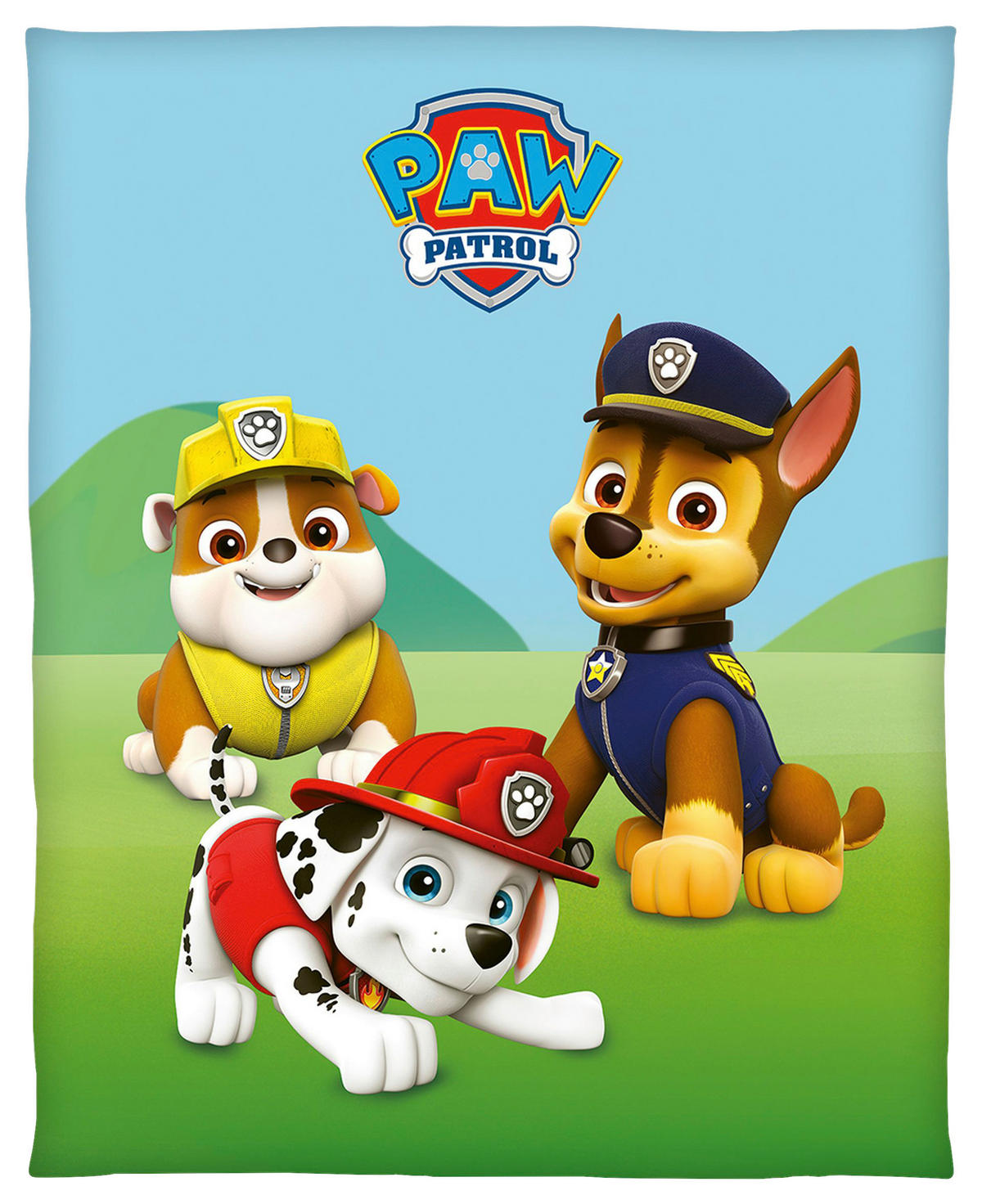 DEKA PAW PATROL, polyester, 130/160 cm - modrá/zelená, Konventionell, textil (130/160cm) - Herding