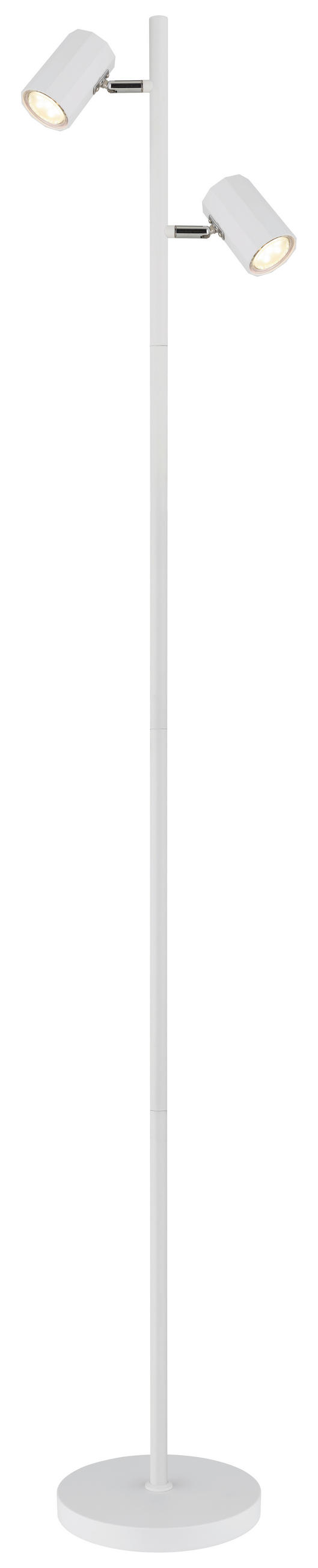 STOJACÍ LAMPA, 27/22/158 cm - bílá, Design, kov/plast (27/22/158cm) - Globo