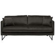 2,5-SITZER  in Samt Anthrazit  - Anthrazit/Schwarz, Design, Textil/Metall (180/78/84cm) - Carryhome