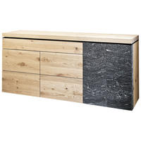 SIDEBOARD  in 192,2/89,4/52,1 cm  - Eichefarben/Graphitfarben, Design, Holz/Stein (192,2/89,4/52,1cm) - Voglauer
