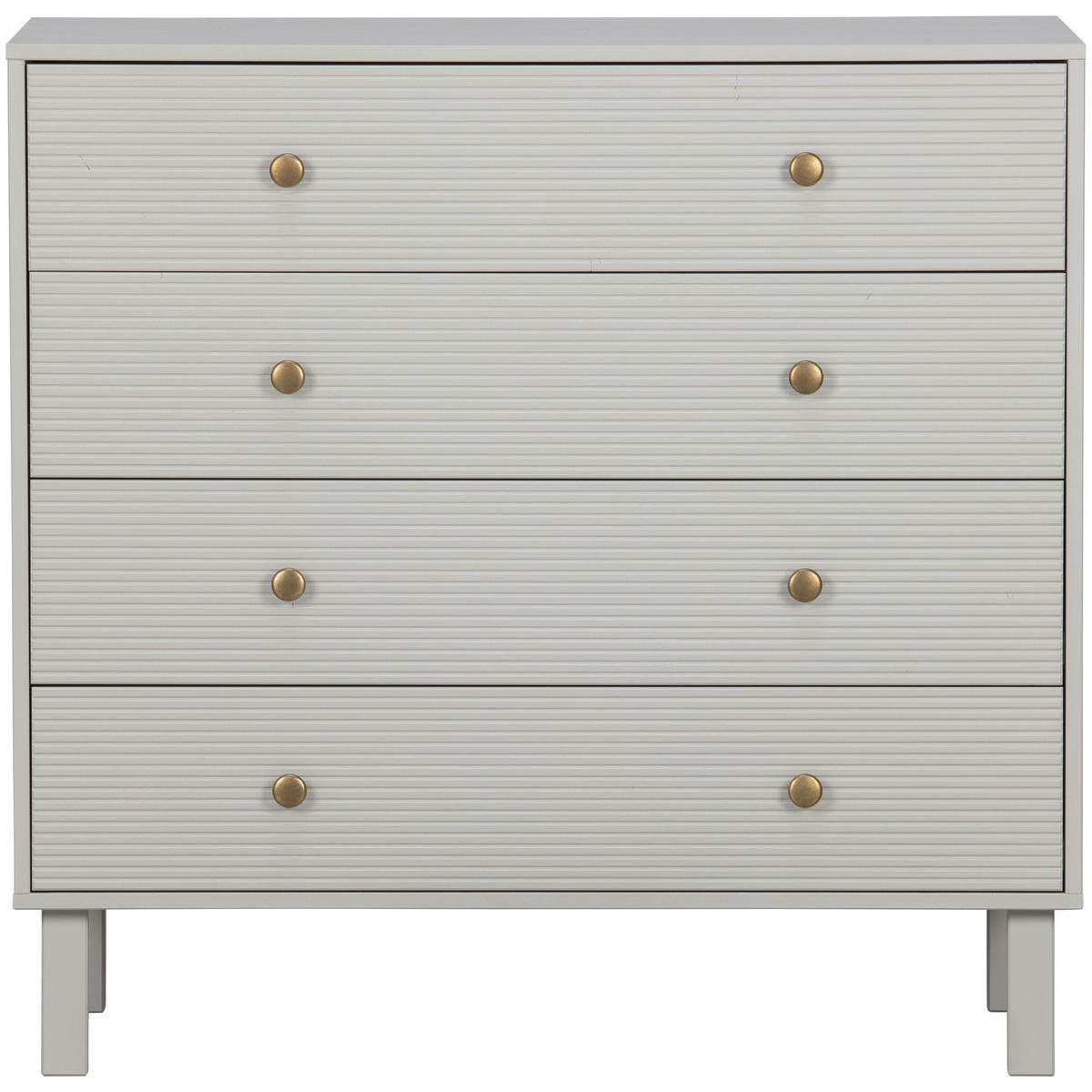 KOMMODE Madu  in 94/91/52 cm  - Goldfarben/Hellgrau, Design, Holz/Metall (94/91/52cm) - Livetastic