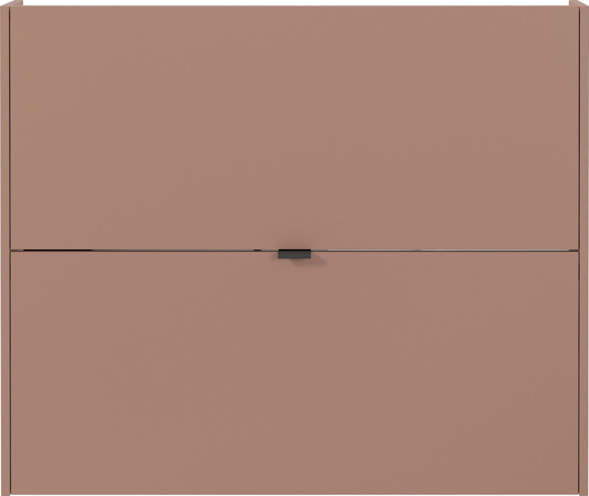 HÄNGESCHUHSCHRANK Eichefarben, Rotbraun  - Rotbraun/Eichefarben, Design, Holzwerkstoff/Metall (100/83/18cm)