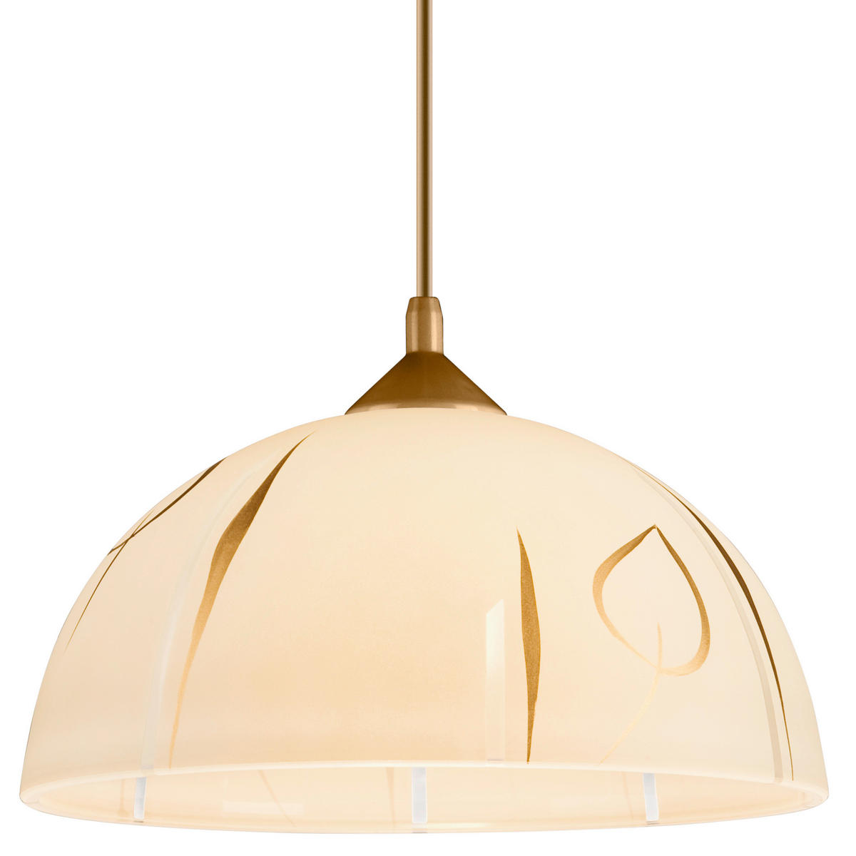 HÄNGELEUCHTE  - Goldfarben, KONVENTIONELL, Glas/Kunststoff (70/30/30cm)
