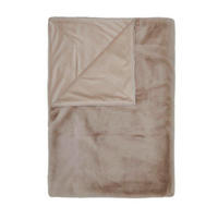 FELLDECKE 150/200 cm  - Taupe, KONVENTIONELL, Textil/Fell (150/200cm) - Essenza