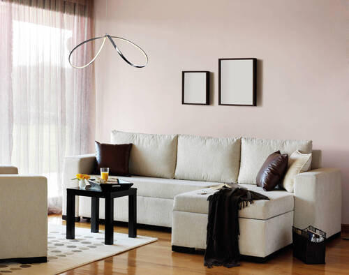 LED-HÄNGELEUCHTE LOOP LINE 72/32/120 cm   - Chromfarben, Design, Metall (72/32/120cm) - Näve