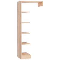 REGÁL DO KOJENECKÉHO POKOJE barvy dubu,  - barvy dubu/černá, Trend, kompozitní dřevo/plast (67/158/33cm) - Jimmylee