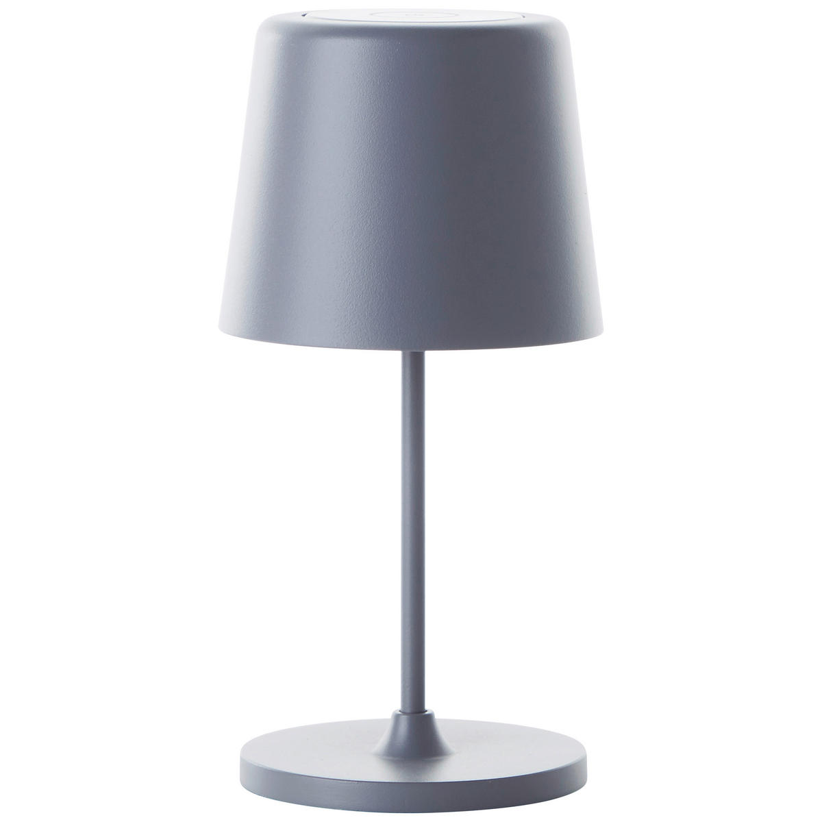AKKU-TISCHLEUCHTE Kaami 10/37 cm   - Grau, Basics, Kunststoff/Metall (10/37cm) - Brilliant