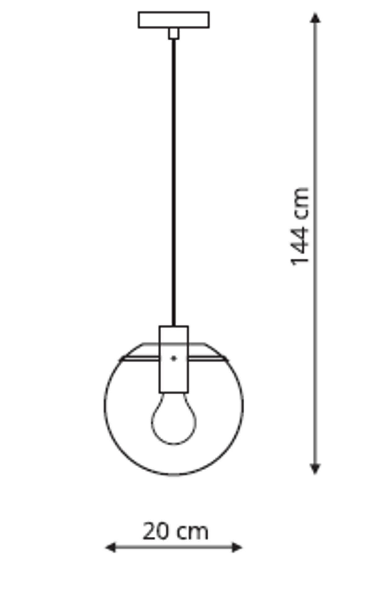 HÄNGELEUCHTE 20/144 cm    - Schwarz, Konventionell, Glas (20/144cm)