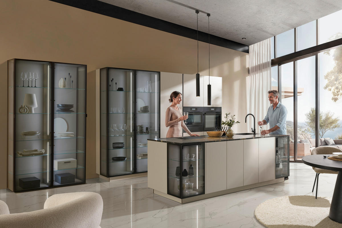 Bucătărie La Comandă   - cașmir, Design, material pe bază de lemn - Dieter Knoll