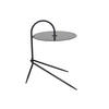 BEISTELLTISCH 45/52/64 cm Schwarz rund  - Schwarz, Design, Glas/Metall (45/52/64cm) - MID.YOU