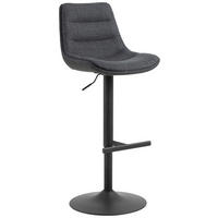 BARHOCKER in Dunkelgrau  - Dunkelgrau/Schwarz, Design, Textil/Metall (47/95/52,5cm) - MID.YOU