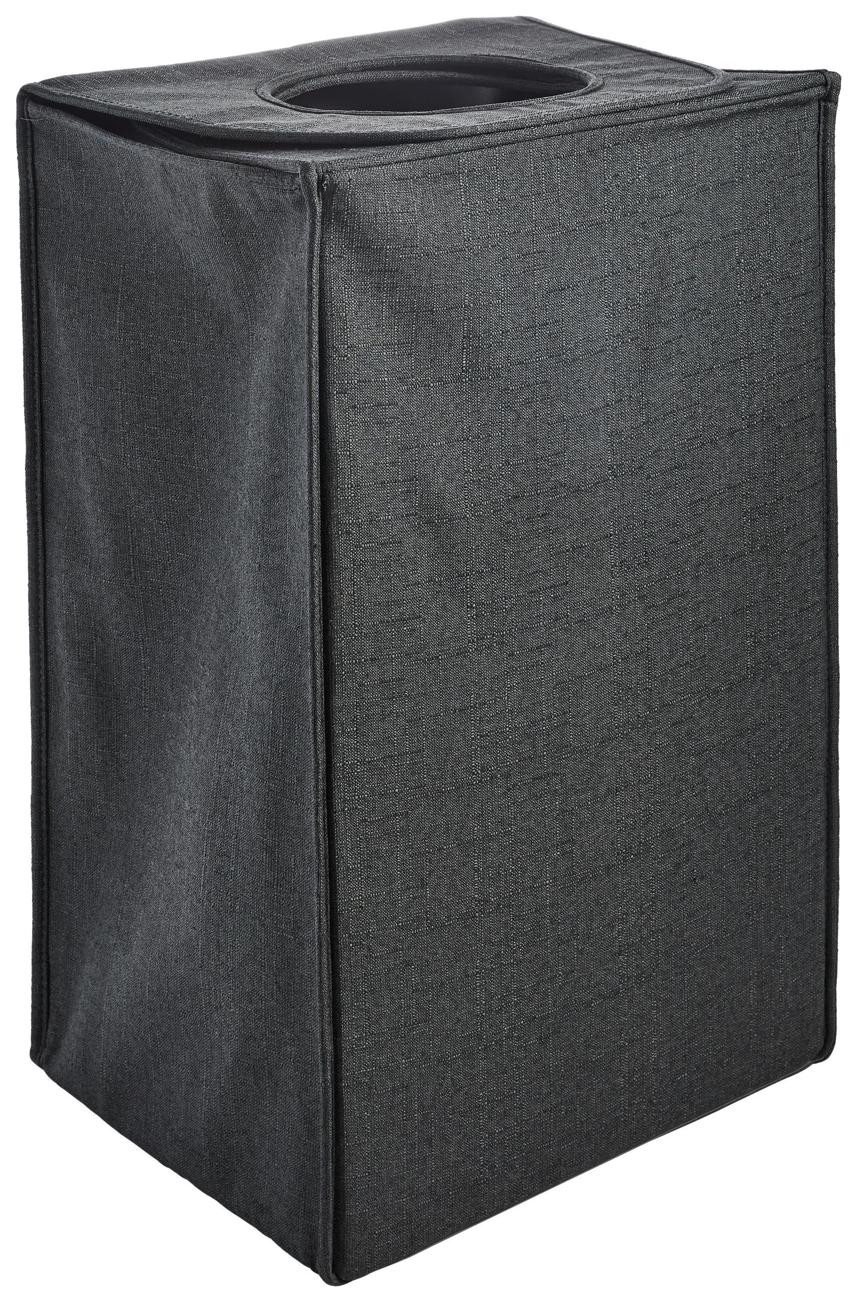 WÄSCHEKORB - Dunkelgrau, Basics, Textil (40/63/30cm) - Ambia Home