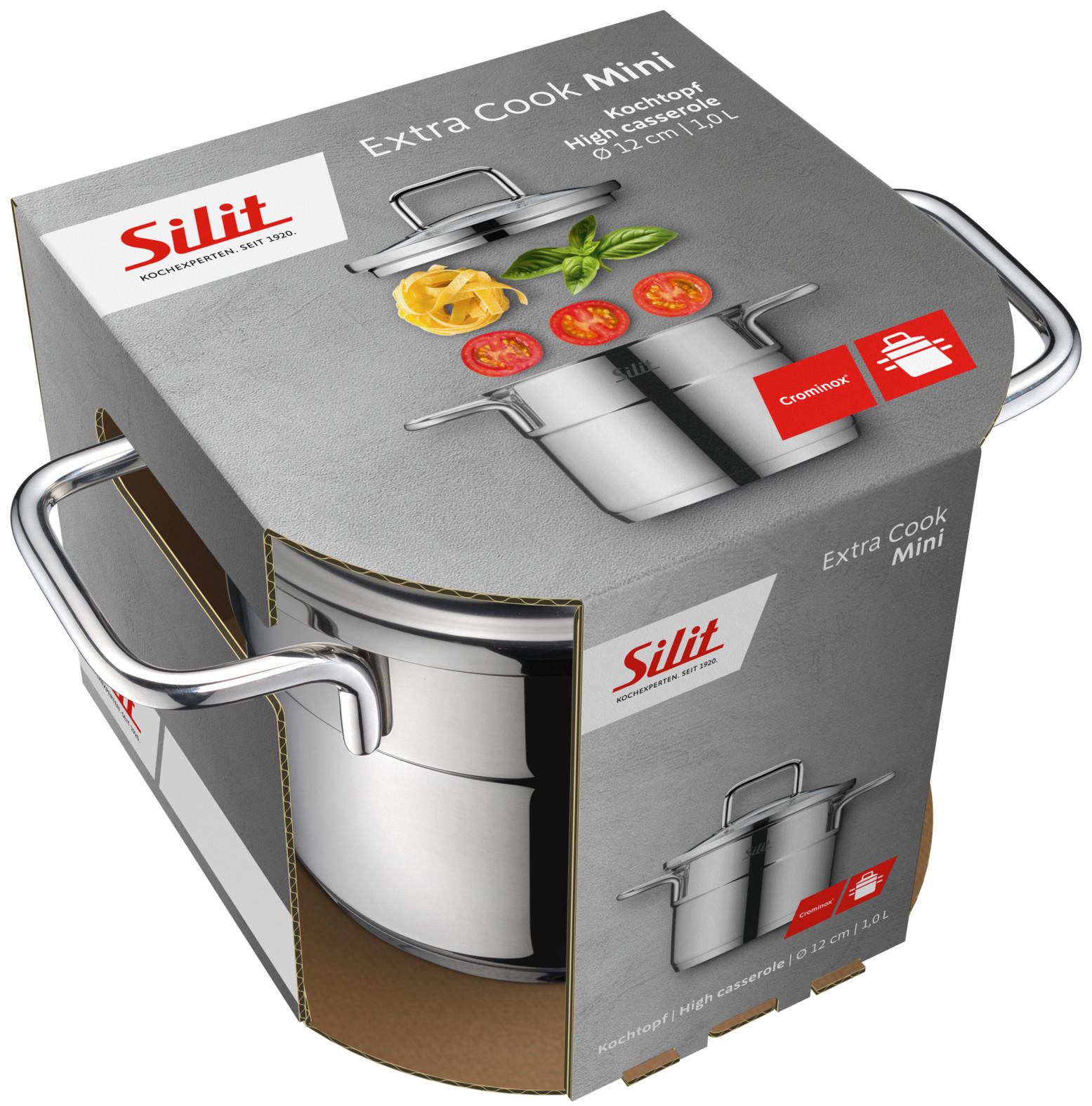 FLEISCHTOPF Extra Cook 0,75 L  - Klar, Basics, Metall (12cm) - Silit