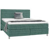 BOXSPRINGBETT 180/200 cm  in Petrol  - Chromfarben/Petrol, Konventionell, Kunststoff/Textil (180/200cm) - Voleo