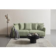 BIGSOFA in Cord Olivgrün - Schwarz/Olivgrün, Design, Textil/Metall (226/91/103cm) - Carryhome