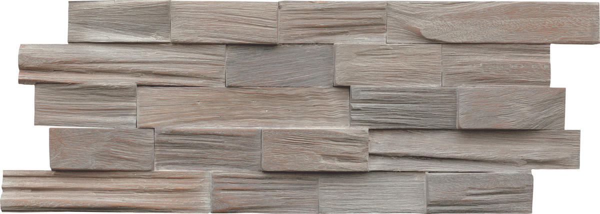 WANDVERKLEIDUNG - Grau, Basics, Holz (50/20/1.8cm)