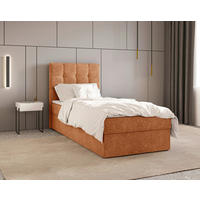 BOXBETT 90/200 cm  in Kupferfarben  - Schwarz/Kupferfarben, MODERN, Holz/Kunststoff (90/200cm) - Livetastic