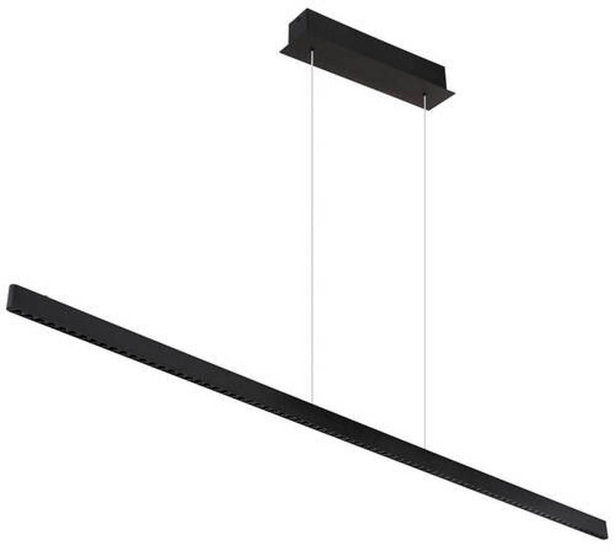 LED-HÄNGELEUCHTE 150/9/120 cm  - Transparent/Schwarz, Design, Kunststoff/Metall (150/9/120cm)