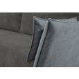 SCHLAFSOFA  mit Liegefunktion, Rücken echt Cord, Flachgewebe Grau  - Schwarz/Grau, KONVENTIONELL, Textil/Metall (223/72/100cm) - Carryhome