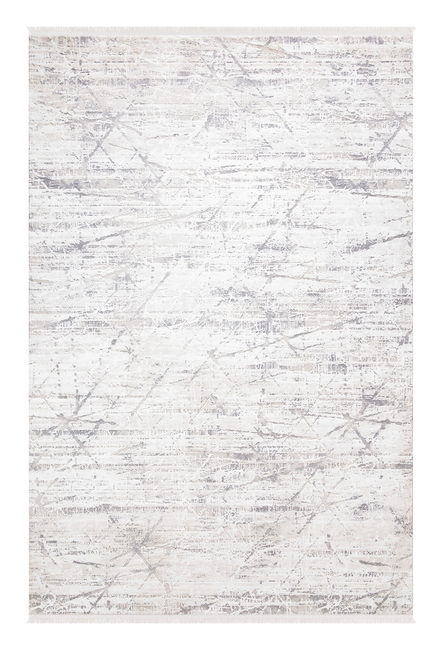 Novel Vintage-Teppich Harmony Creme, Weiß, Hellgrau 120x180 cm