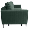 SCHLAFSOFA Cord Dunkelgrün  - Dunkelgrün/Schwarz, KONVENTIONELL, Textil/Metall (222/93/98cm) - Carryhome