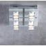 DECKENLEUCHTE - Transparent/Silberfarben, LIFESTYLE, Glas/Kunststoff (28/28/12cm) - Novel
