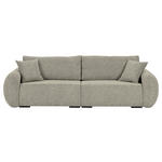 SCHLAFSOFA Flachgewebe Mintgrün  inkl. Zierkissen, Rückenkissen, Bettkasten, Schlaffunktion, Rücken echt, Liegefläche im Originalstoff  - Schwarz/Mintgrün, KONVENTIONELL, Kunststoff/Textil (250/74/92cm) - Carryhome