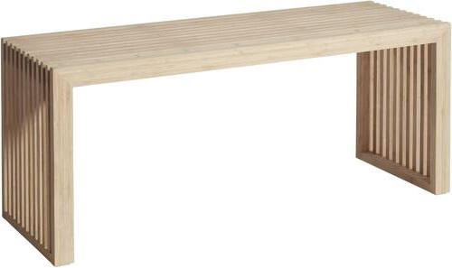 SITZBANK 104/43/35 cm Naturfarben Bambus massiv  - Naturfarben, KONVENTIONELL, Holz (104/43/35cm) - MID.YOU