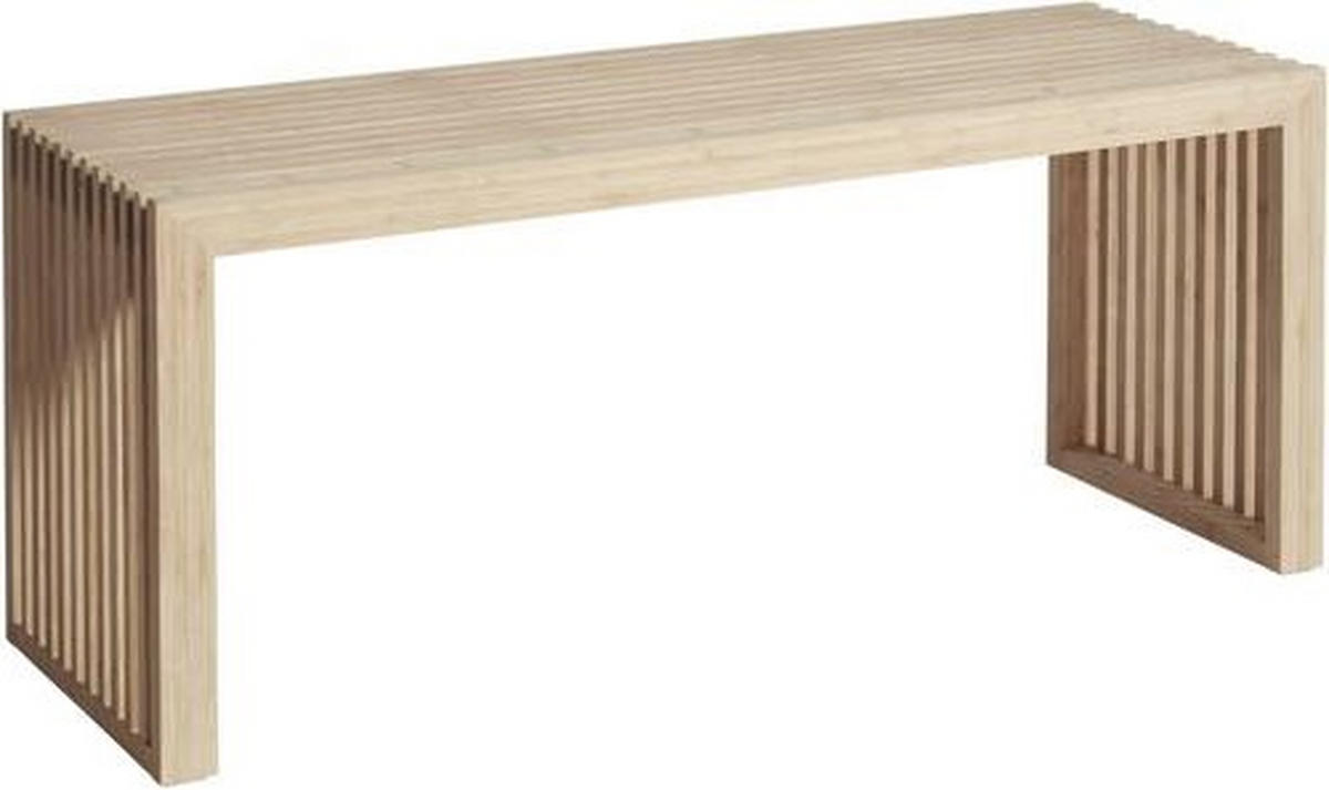 SITZBANK 104/43/35 cm Naturfarben Bambus massiv  - Naturfarben, KONVENTIONELL, Holz (104/43/35cm) - MID.YOU