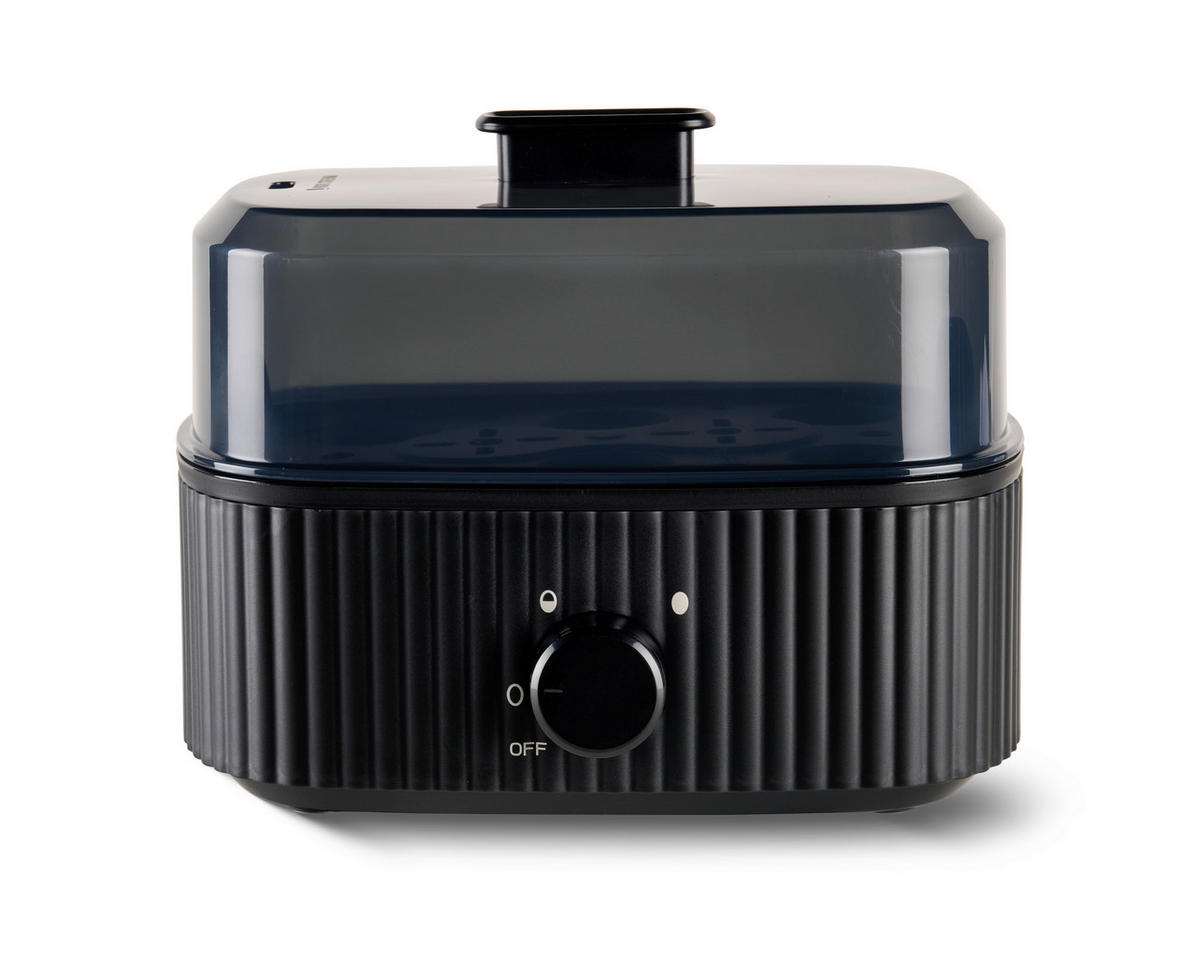 EIERKOCHER  - Schwarz, Trend, Kunststoff/Metall (19,6/16,1/15,3cm) - Homeware Profession.