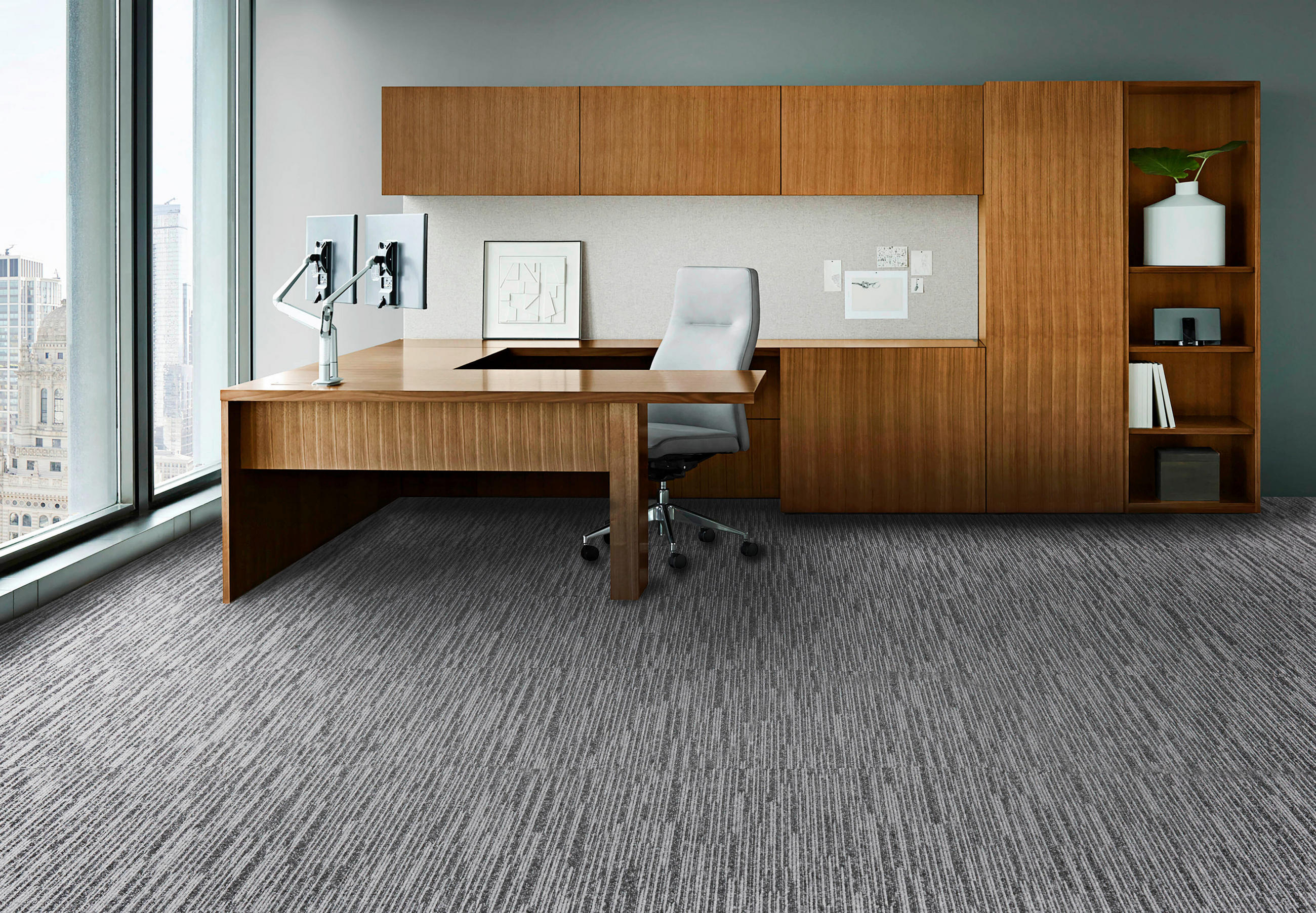 Teppichfliese Ambition 76 - Dunkelgrau, Basics, Textil (50/50cm)