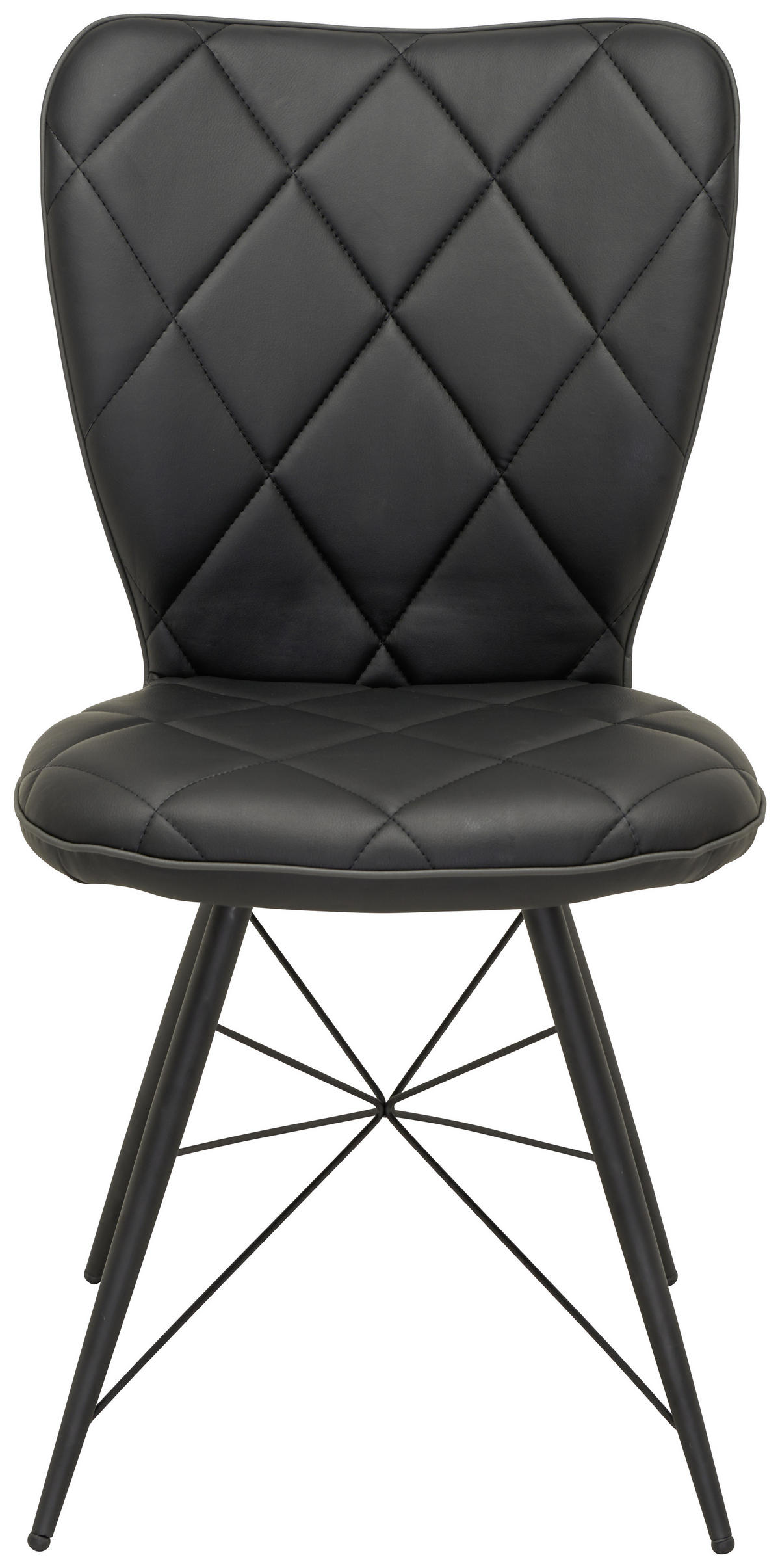 STOLICA  crna  metal, tekstil      - crna, Design, metal/tekstil (49/90/61cm) - Hom`in