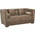 2,5-SITZER Mikrofaser Braun - Wengefarben/Braun, Design, Holz/Textil (178/84/98cm) - Ambia Home