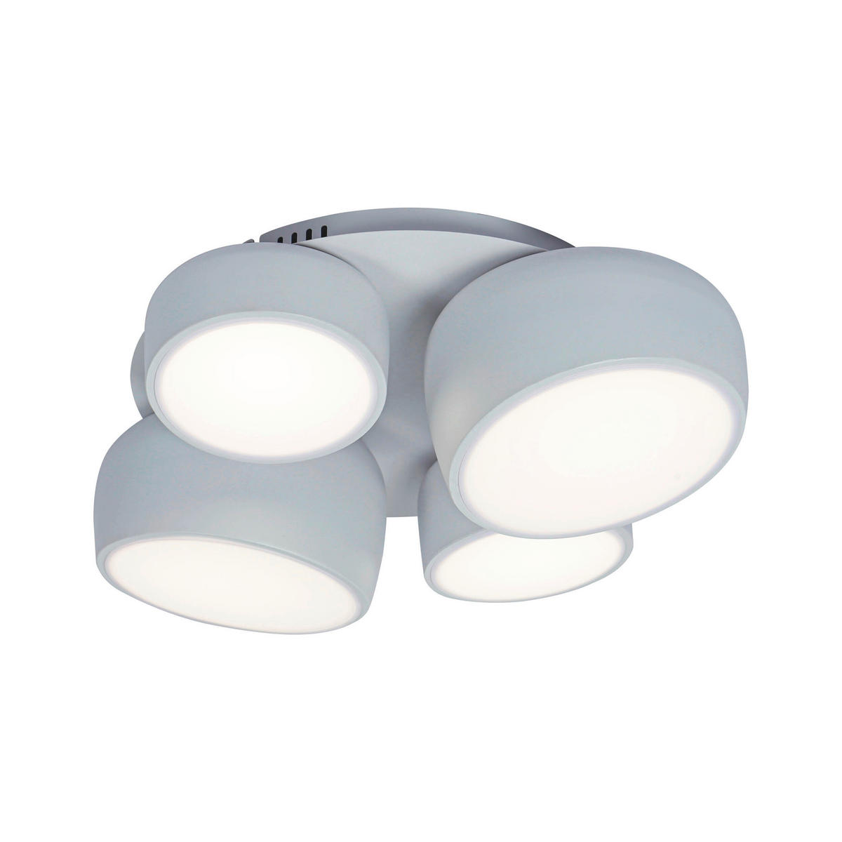 LED-DECKENLEUCHTE Deckenleuchte ELIORA 48,1/43,1/15 cm   - Weiß, Design, Kunststoff/Metall (48,1/43,1/15cm) - Näve