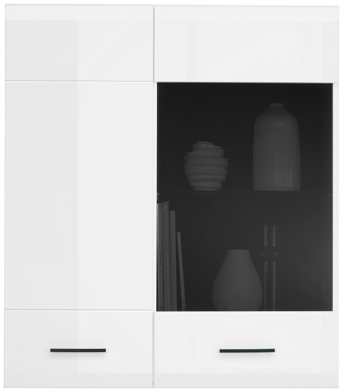 HÄNGEVITRINE in Anthrazit, Weiß  - Anthrazit/Weiß, MODERN, Glas/Holzwerkstoff (90/102/35cm) - MID.YOU
