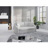 2,5-SITZER in Flachgewebe Silberfarben  - Silberfarben/Schwarz, Modern, Kunststoff/Textil (196/88/107cm) - Sit & More