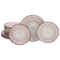 TAFELSERVICE Mexico rot 18-teilig  - Rostfarben/Multicolor, Basics, Keramik - Creatable